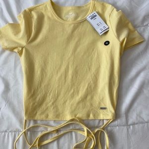 Hollister baby doll wrap tee